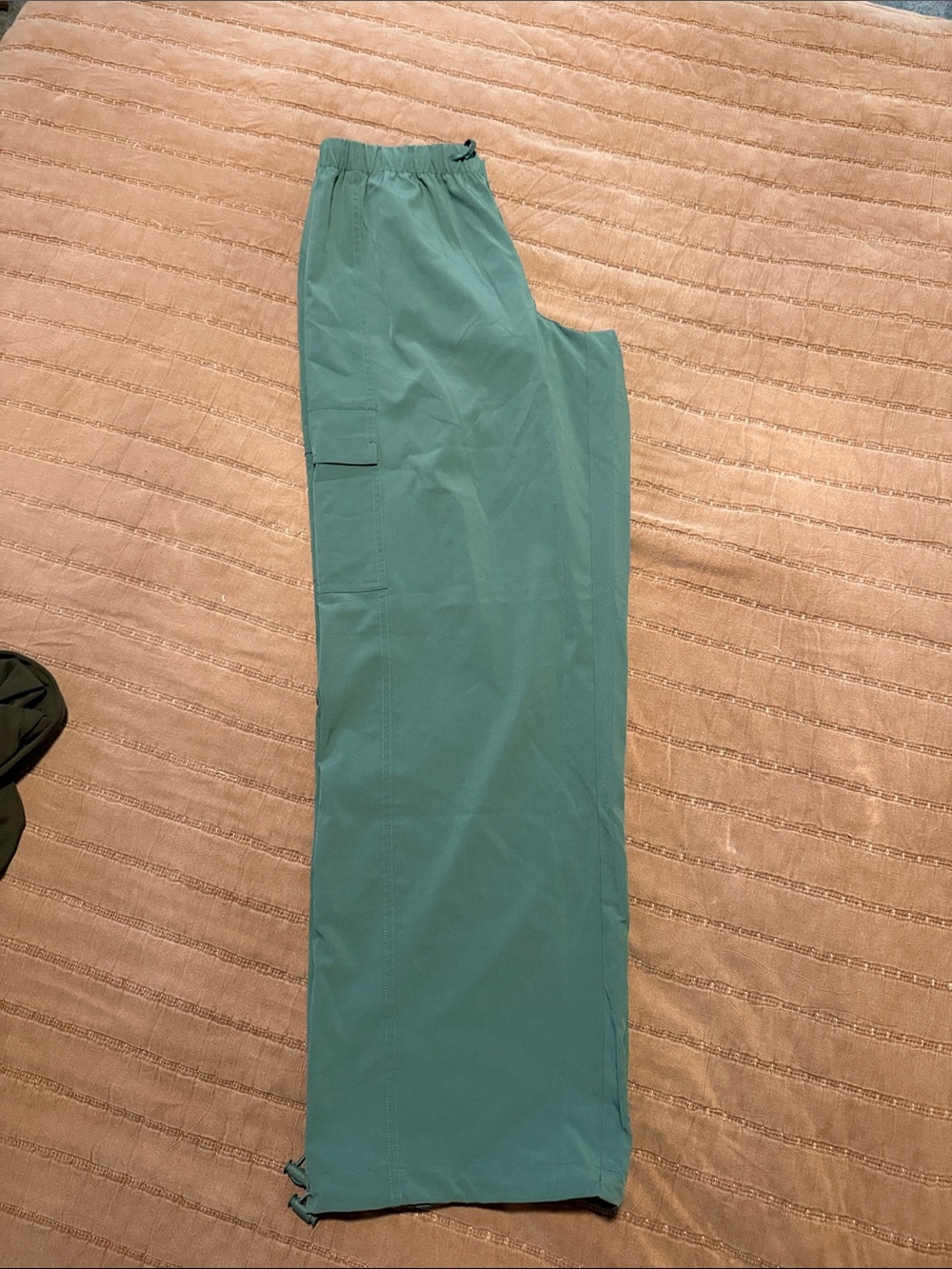 PINK Victoria's Secret Teal Drawstring Cargo Track Pants